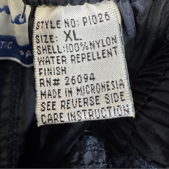 Champion Black Breakaway Pants | Snap Sides Retro XL - Picture 6 of 7